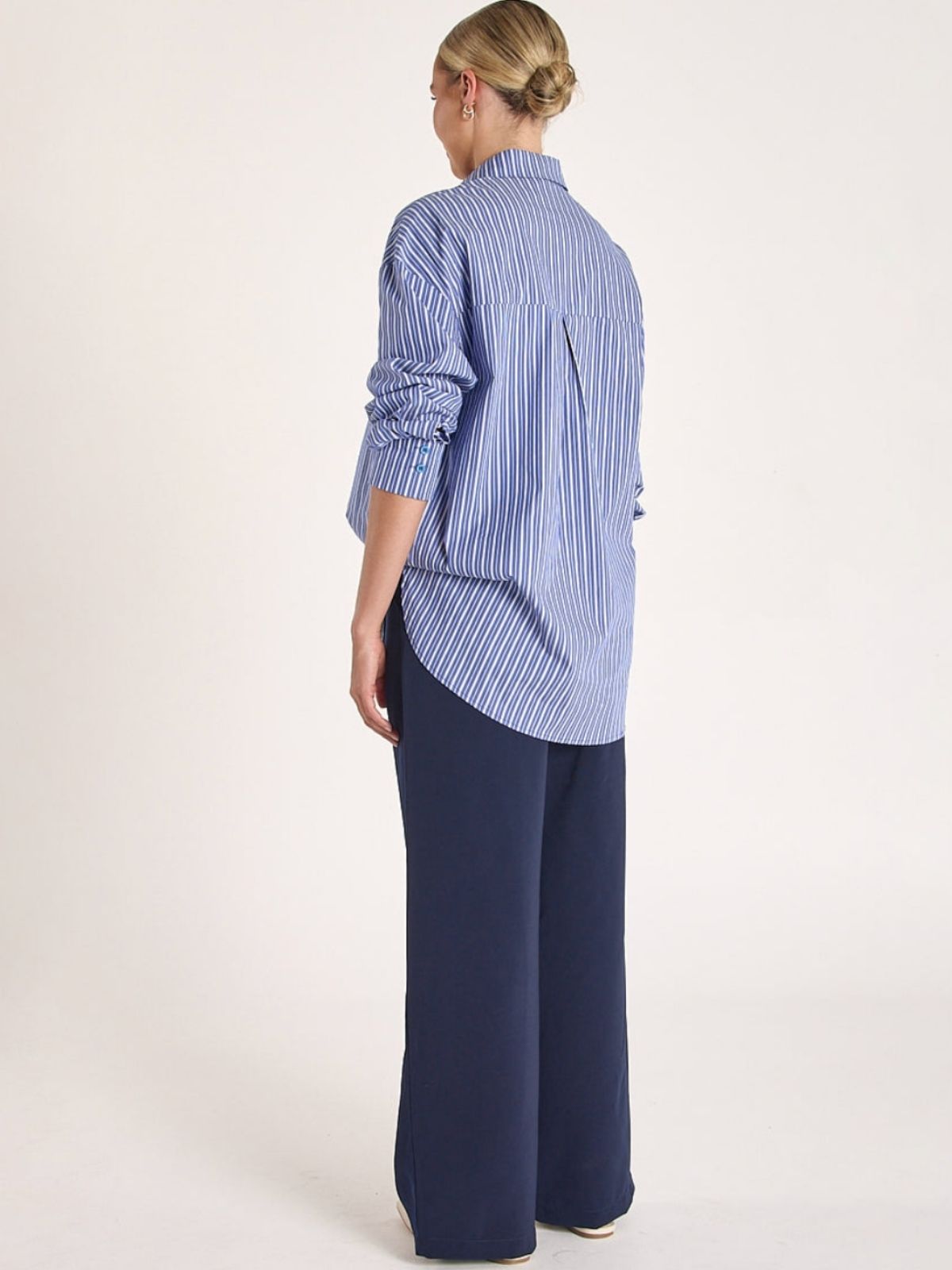 Emily Shirt | Navy Stripe