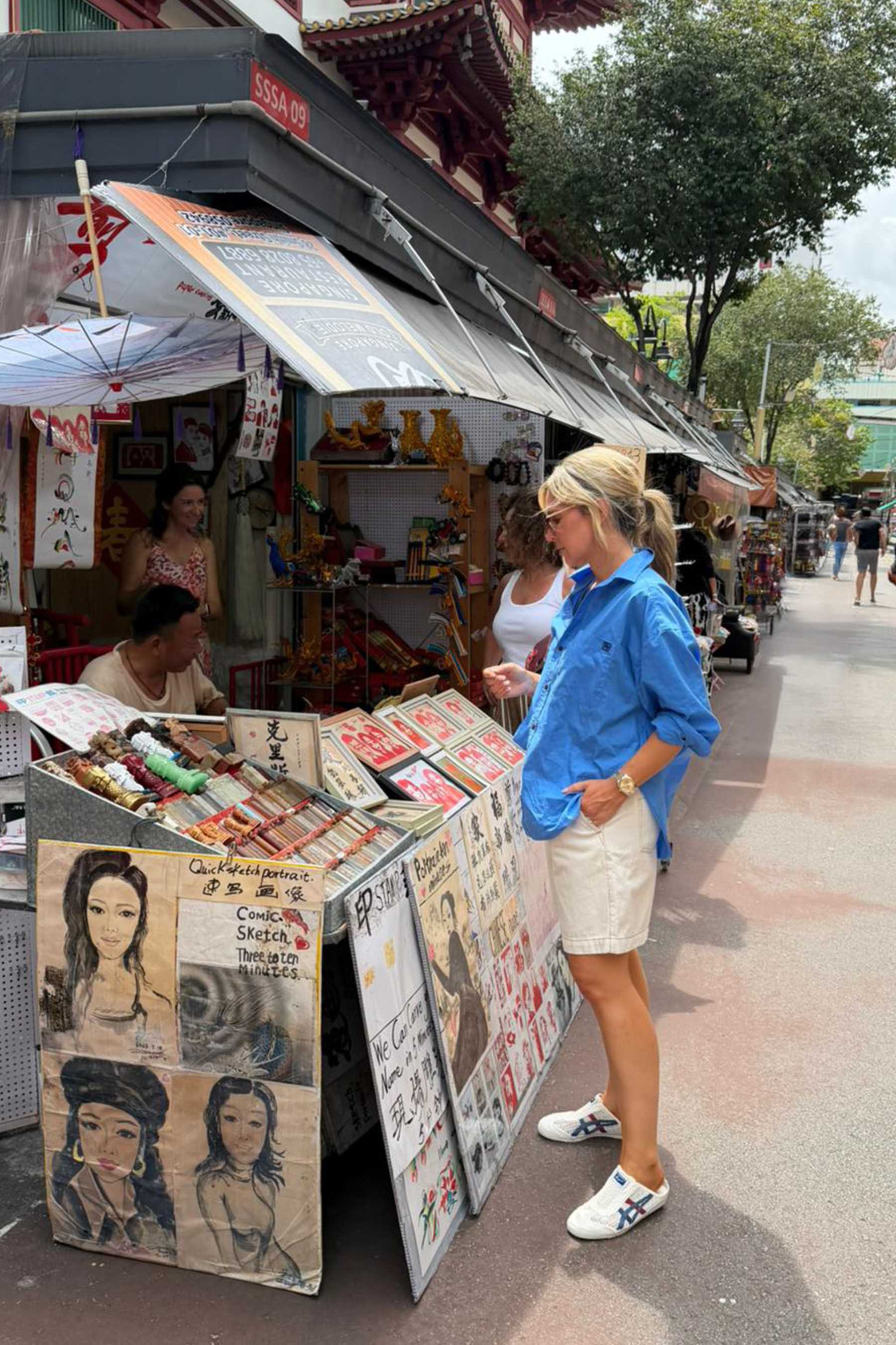 Sylvie Longline Pleat Denim Short | Ecru