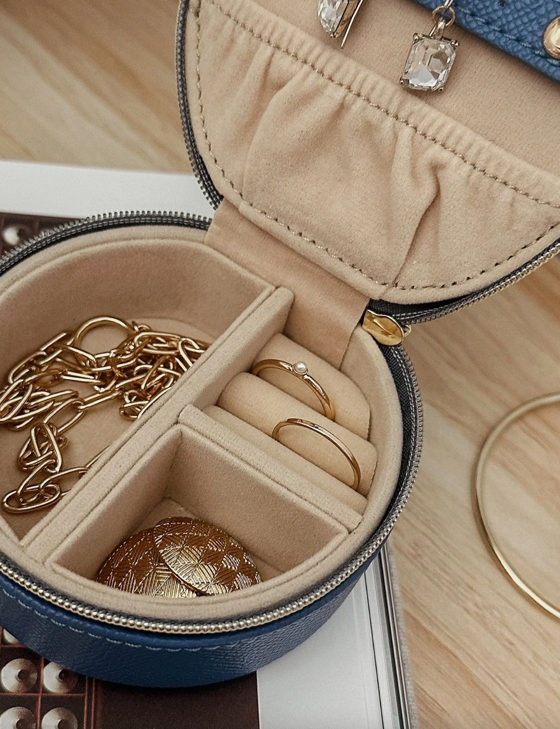 Sisco Jewellery Box | Steel Blue