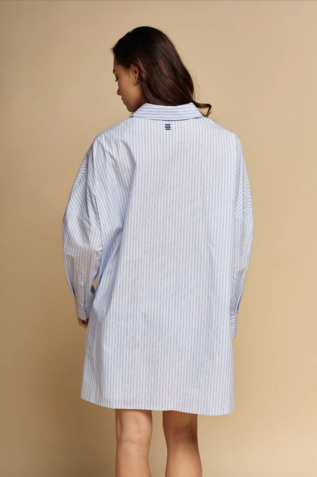 Emmanuella Striped Shirt | Blue