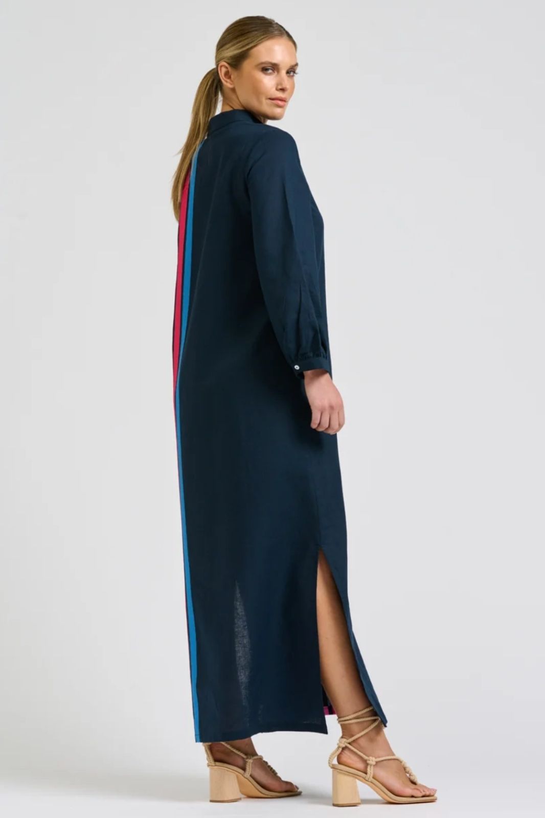 Anna Longline Dress | French Navy