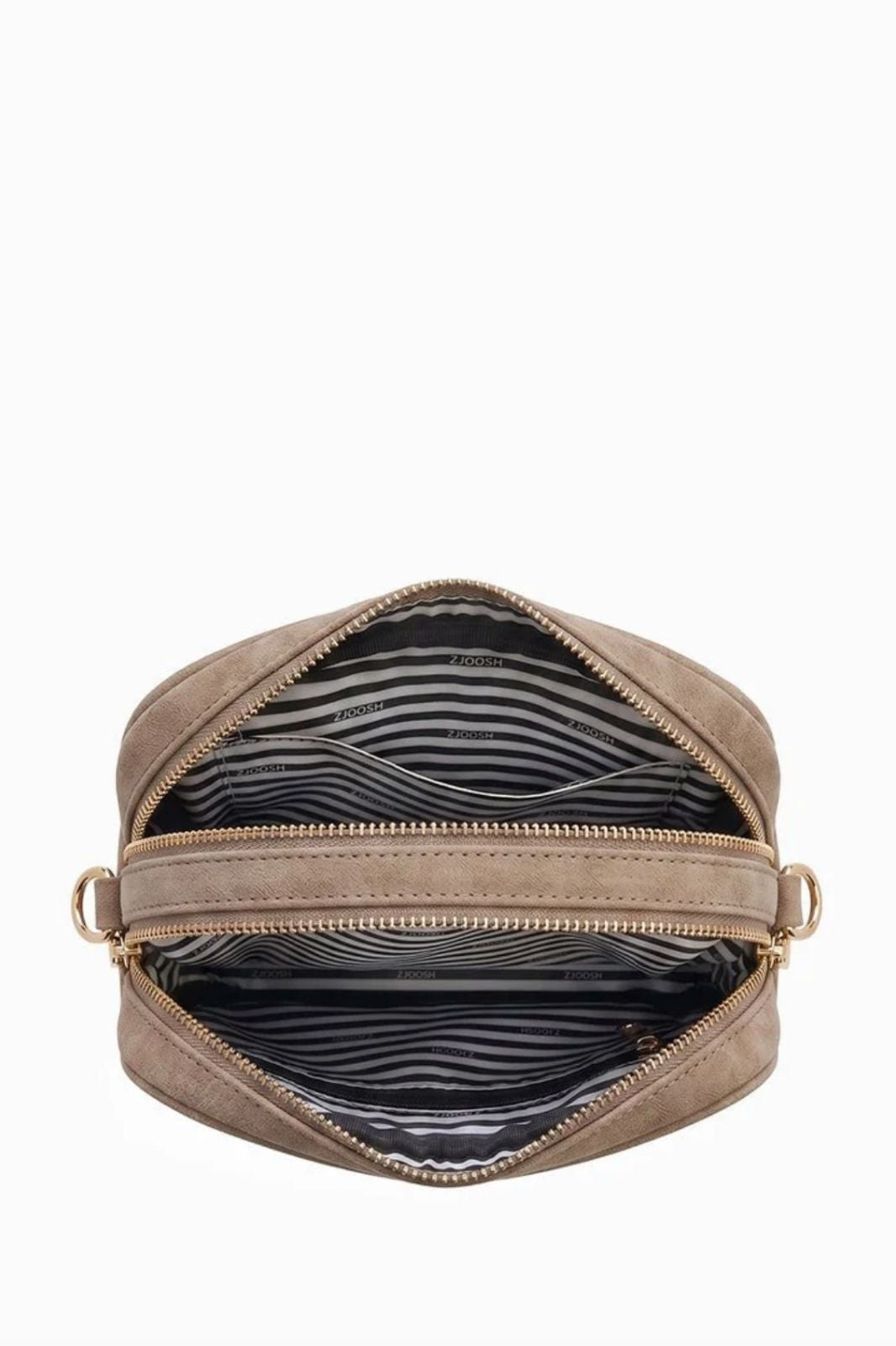 Ruby London Eco Suede Cross Body Bag | Tan