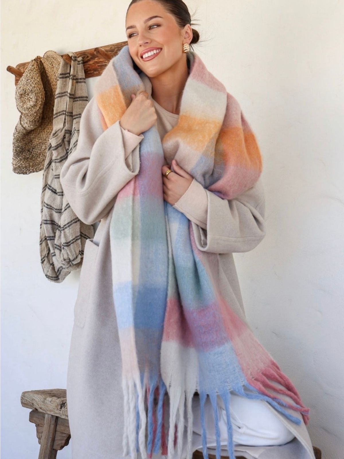 Check Scarf | Pastel Combo