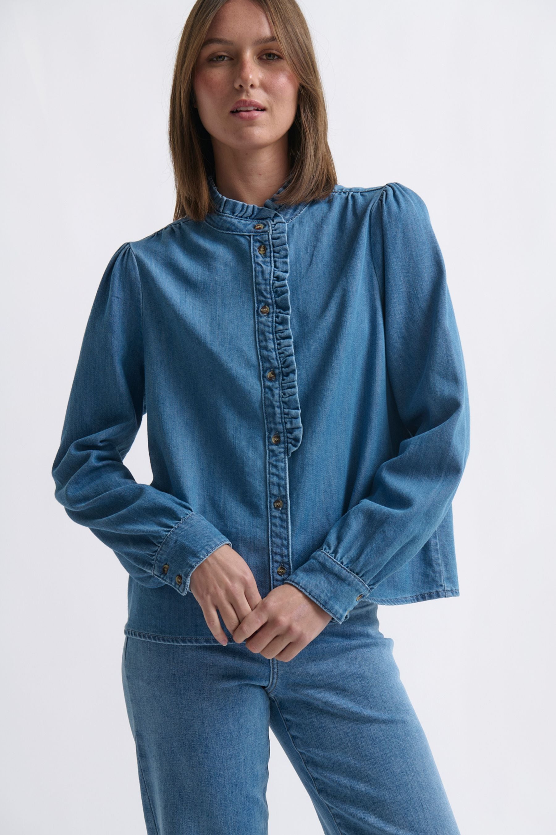 Yolanda Shirt | Hermosa Blue