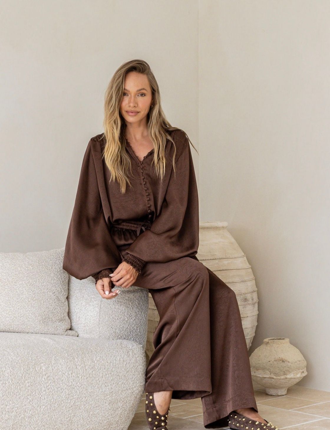 Portofino Luxe Dreams Shirt | Chocolate