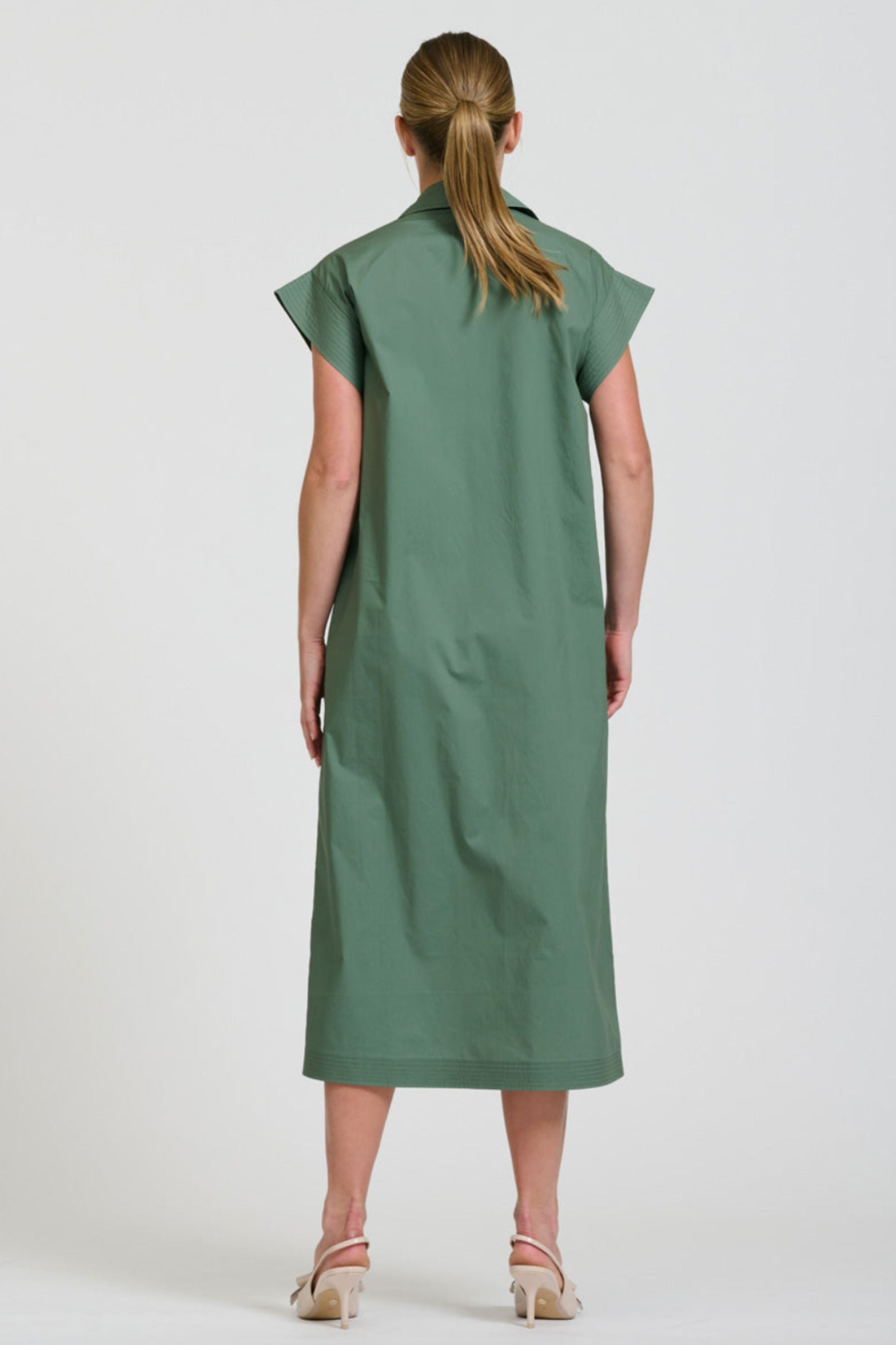 The Fifi Shirt Dress | Sage