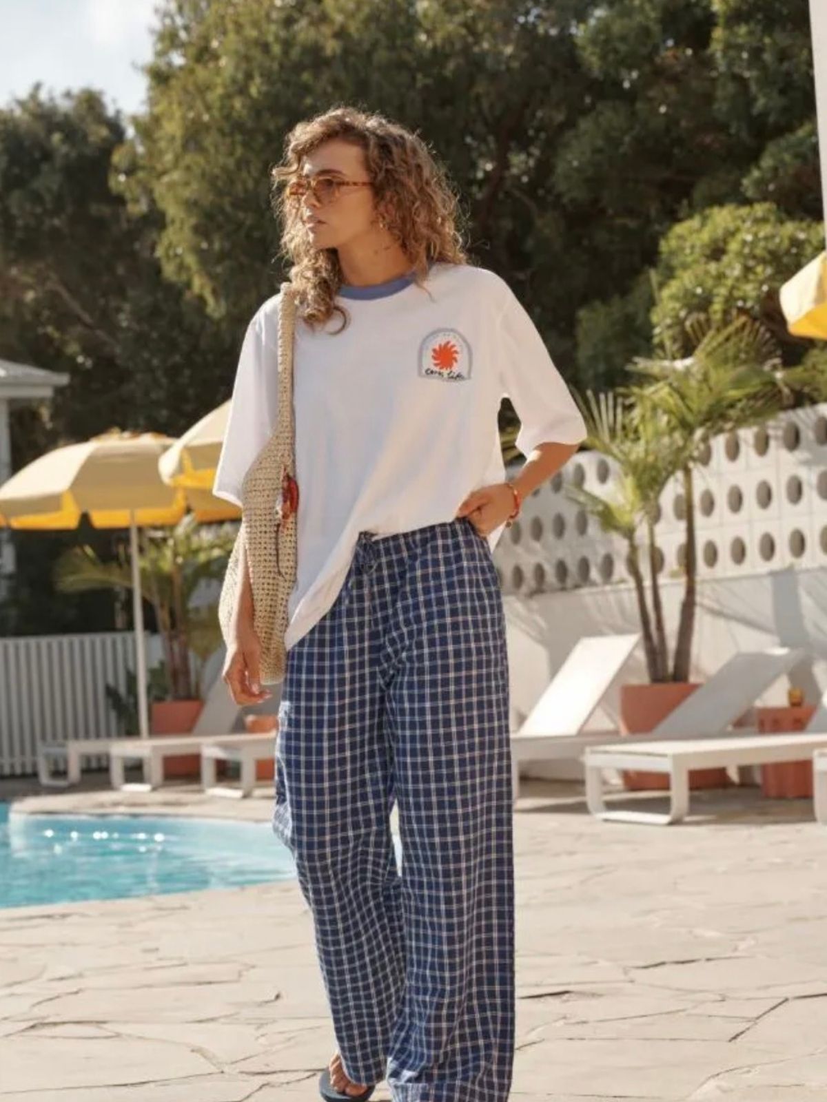 Resort Pant | Polo Blue &amp; White Check