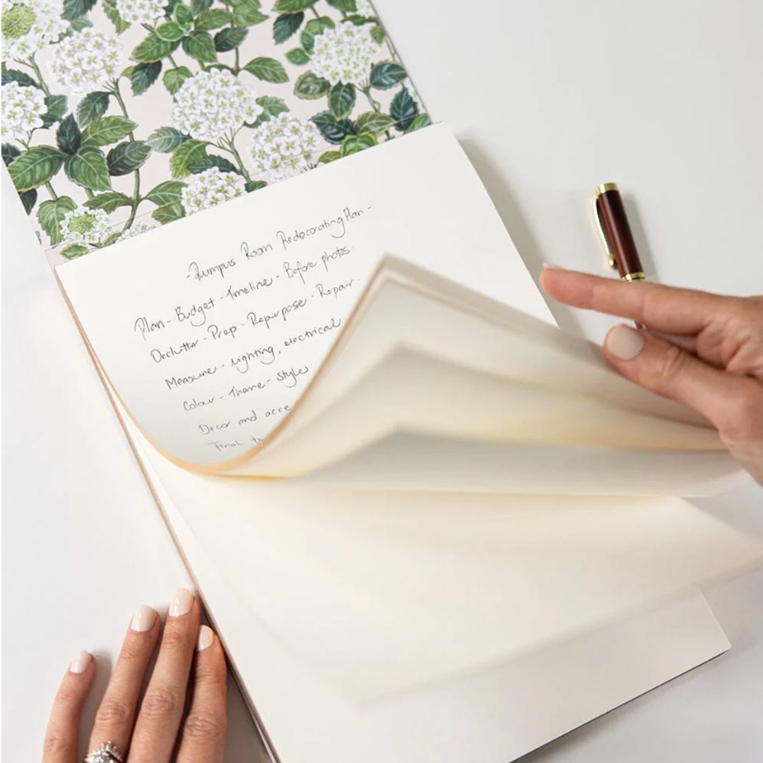 Hydrangea Notepad Jumbo Jotter