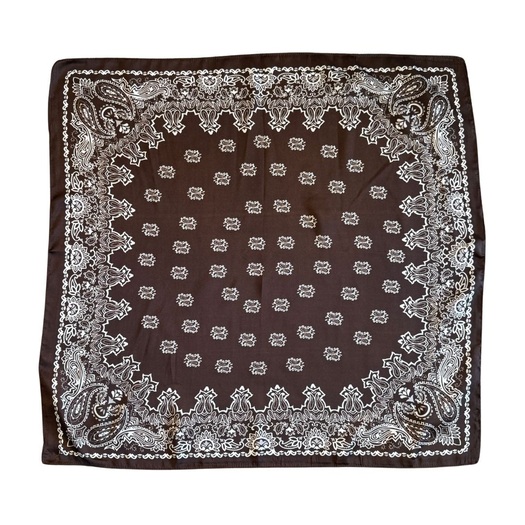 Scarf | Brown Cashew Print