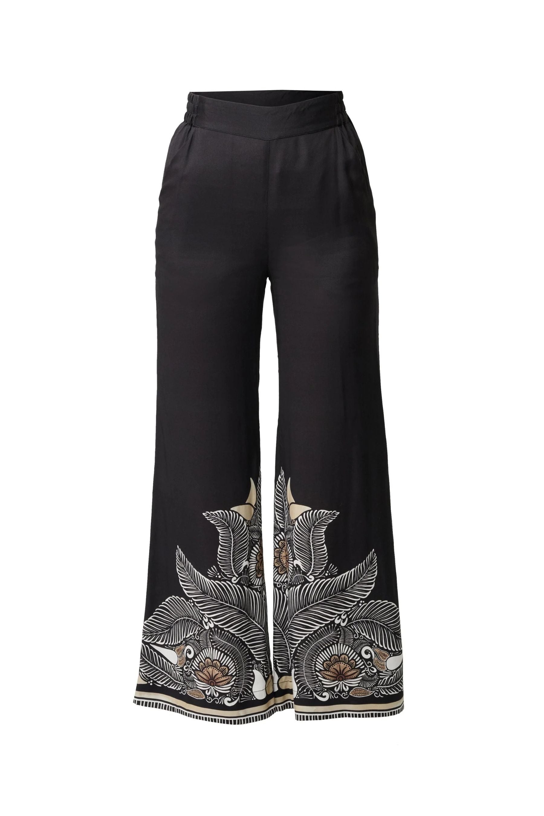 Willow Contrast Panel Pant | Onyx Casablanca