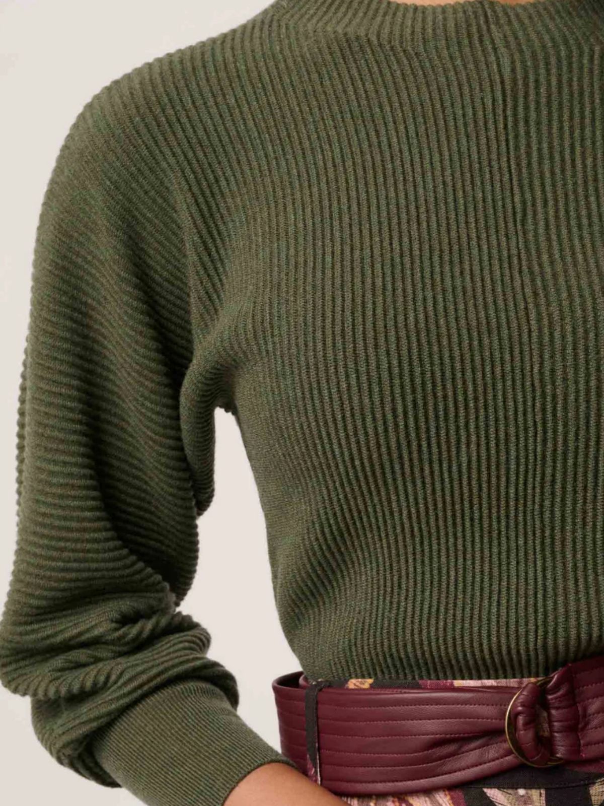 Roselle Merino Knit | Winter Moss
