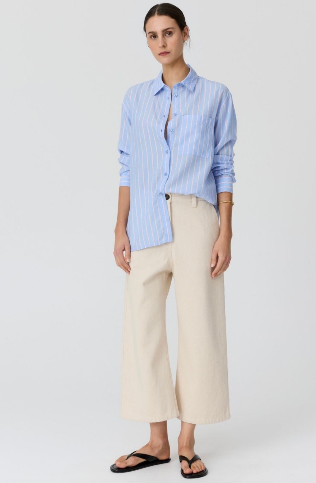 Aubin LS Shirt | Blue/Pink