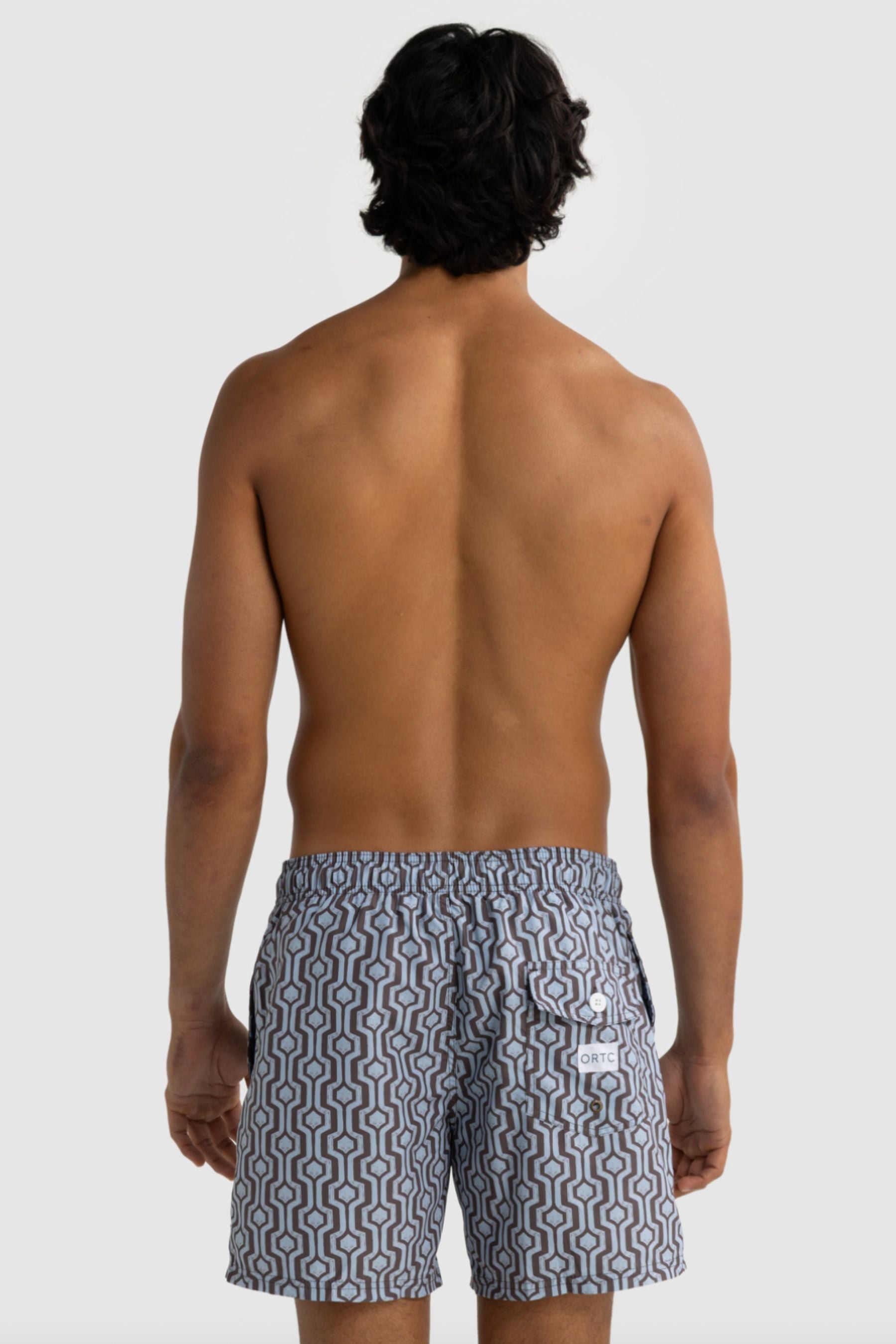 Santorini Swim Shorts | Bark &amp; Mist Blue