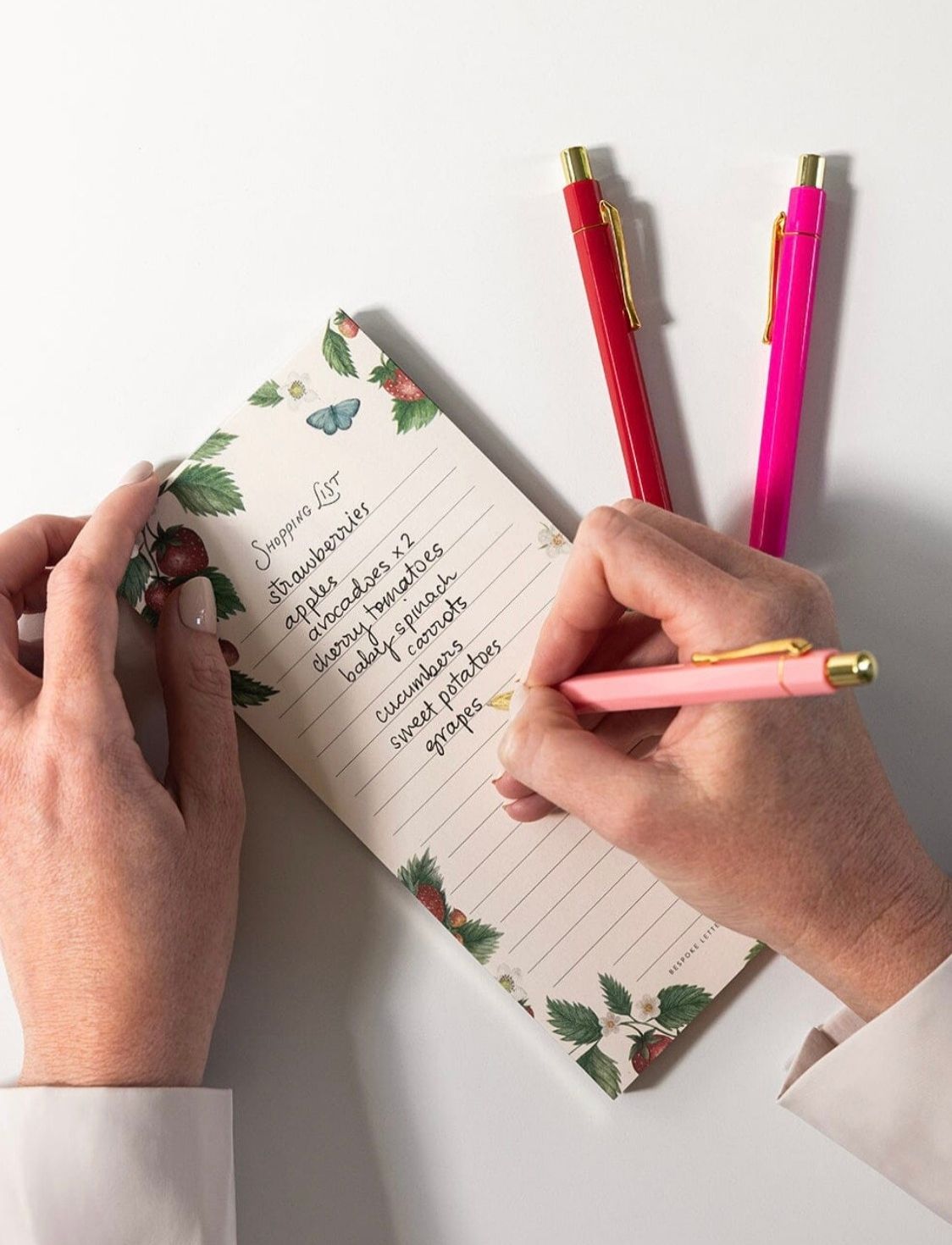 Shopping List DL Notepad| Strawberries