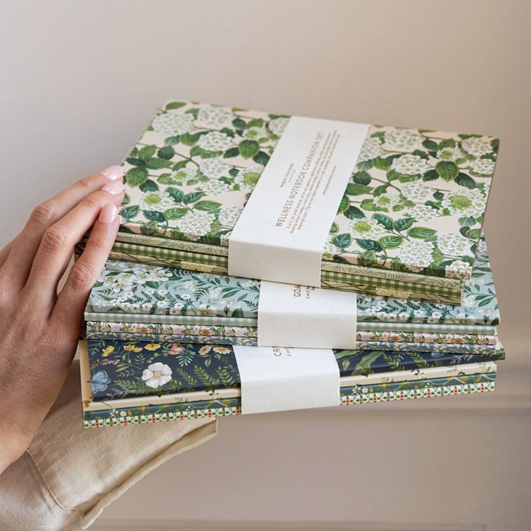 Wellness Notebook Companion Set | Hydrangea