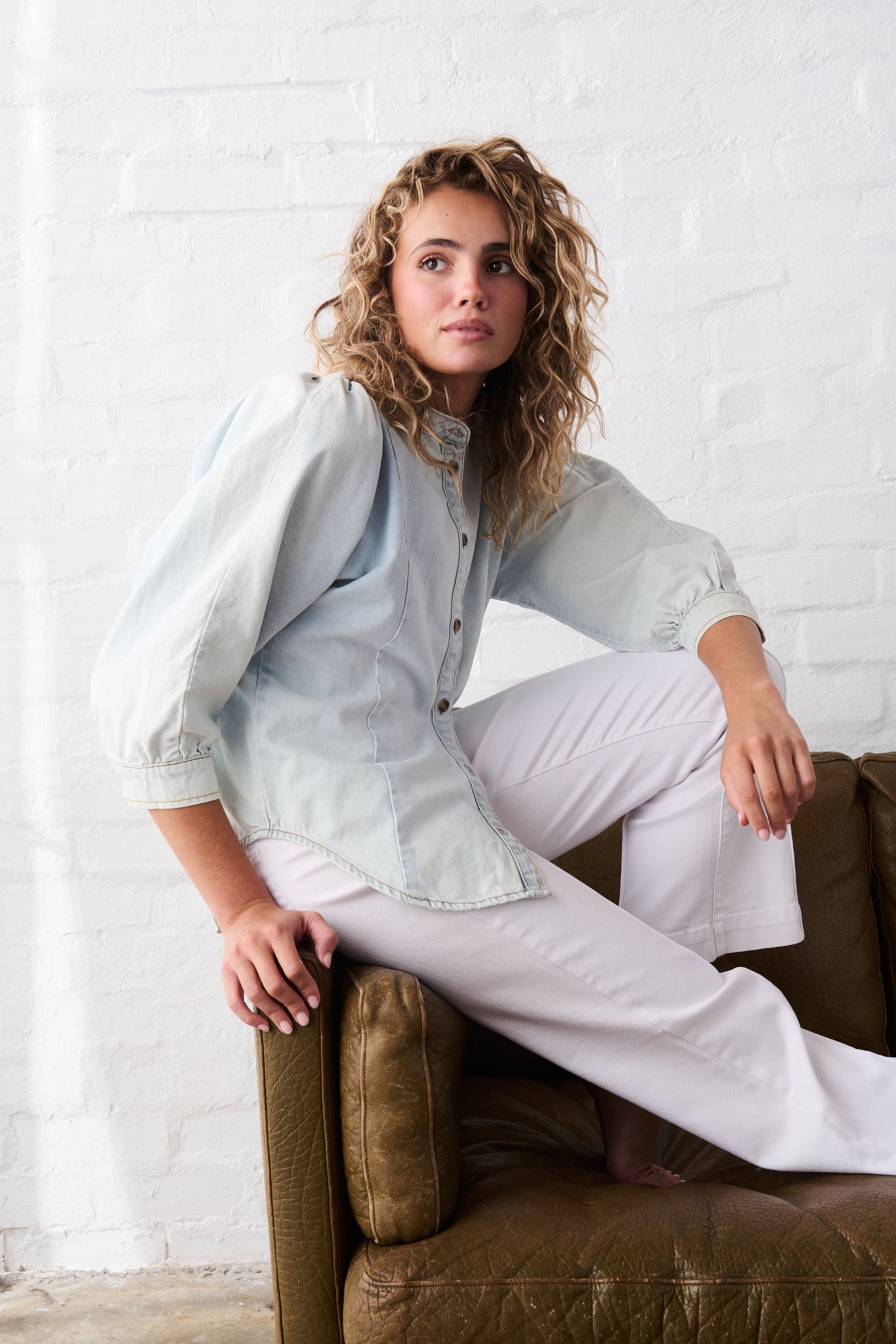 Gabriella Shirt | Sky Blue