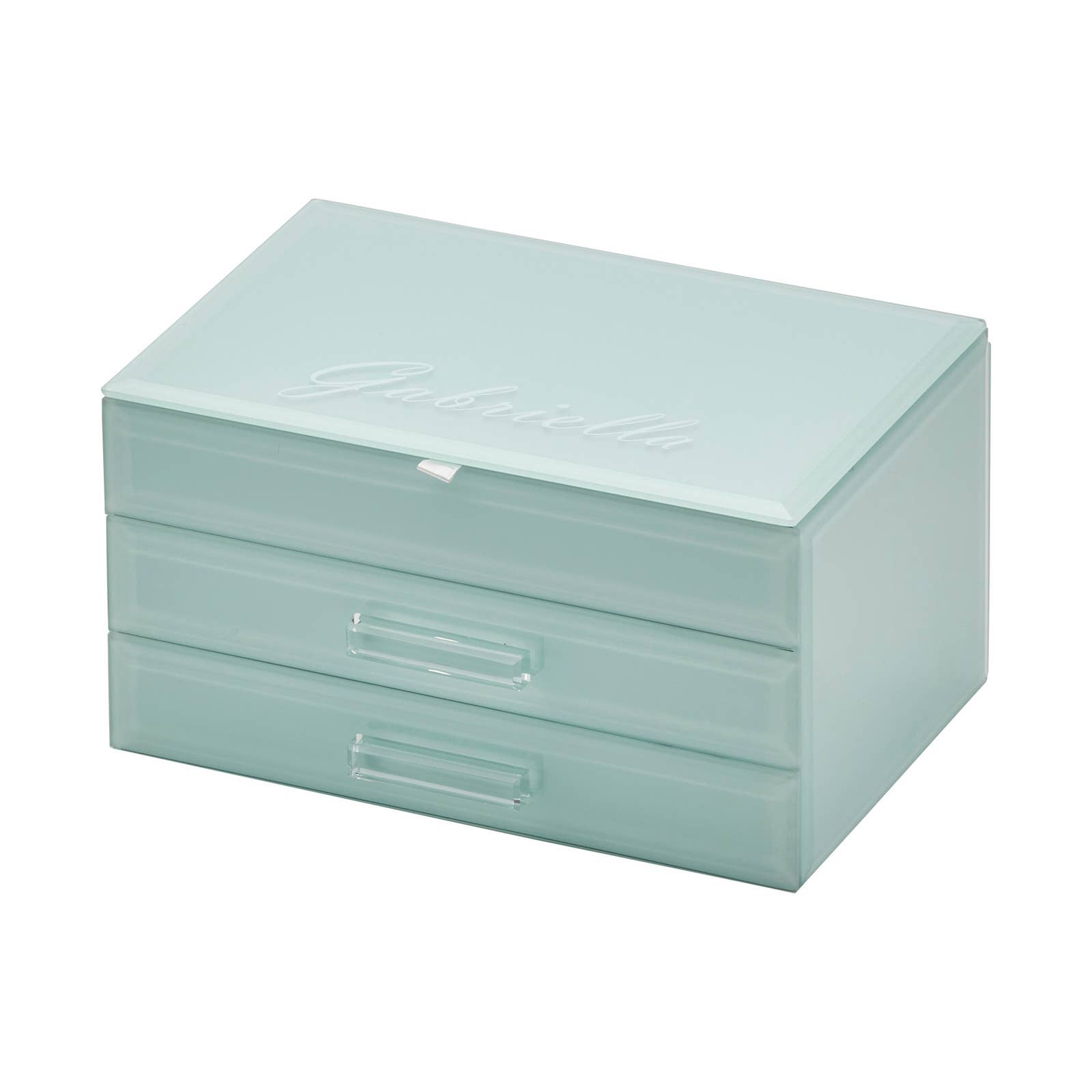 Gabriella Mint Medium Jewellery Box