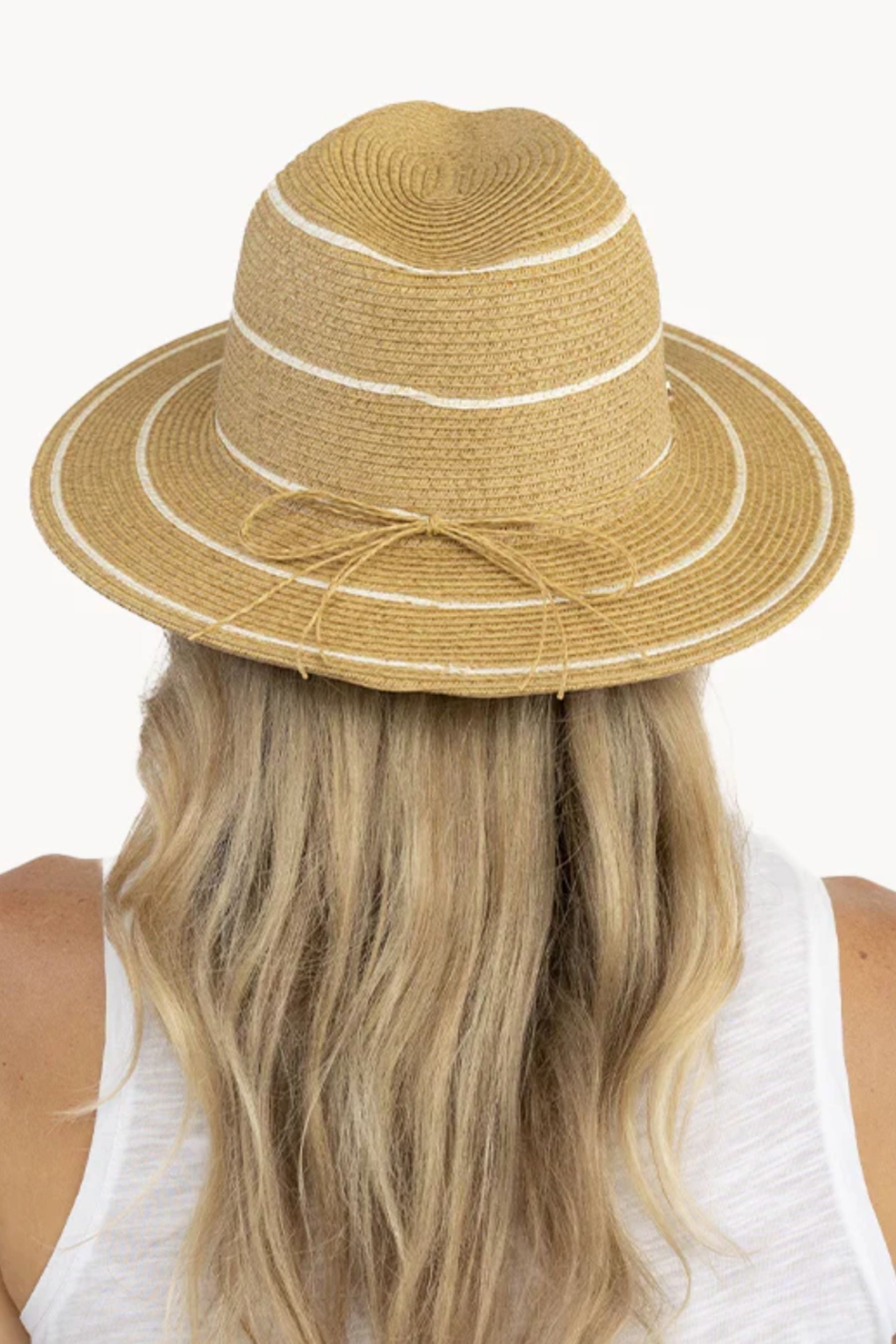 Hat | Lia Panama With White Stripe
