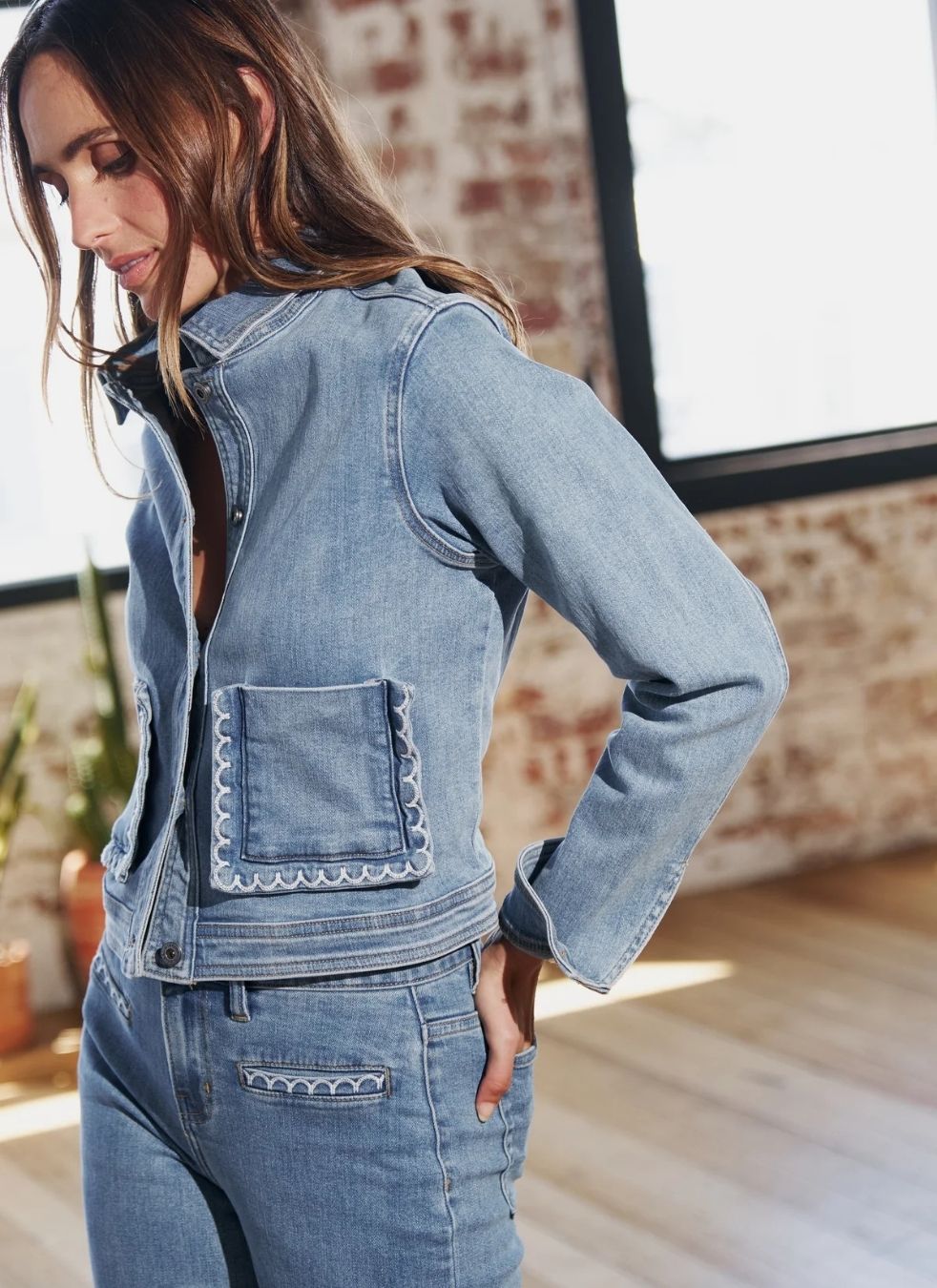 Mila Jacket | 70s Blue