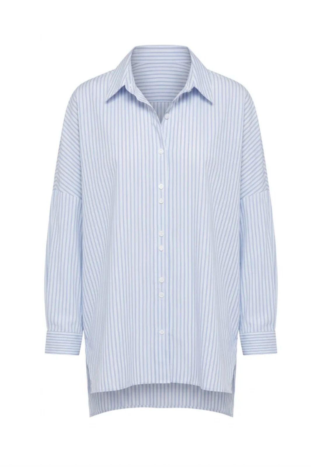 Emmanuella Striped Shirt | Blue
