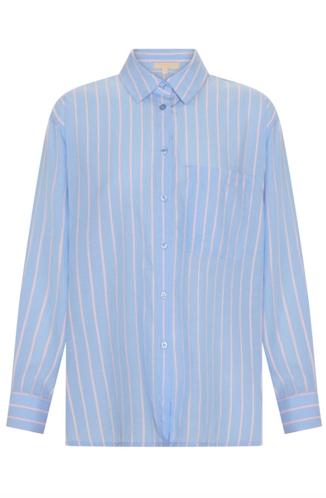 Aubin LS Shirt | Blue/Pink