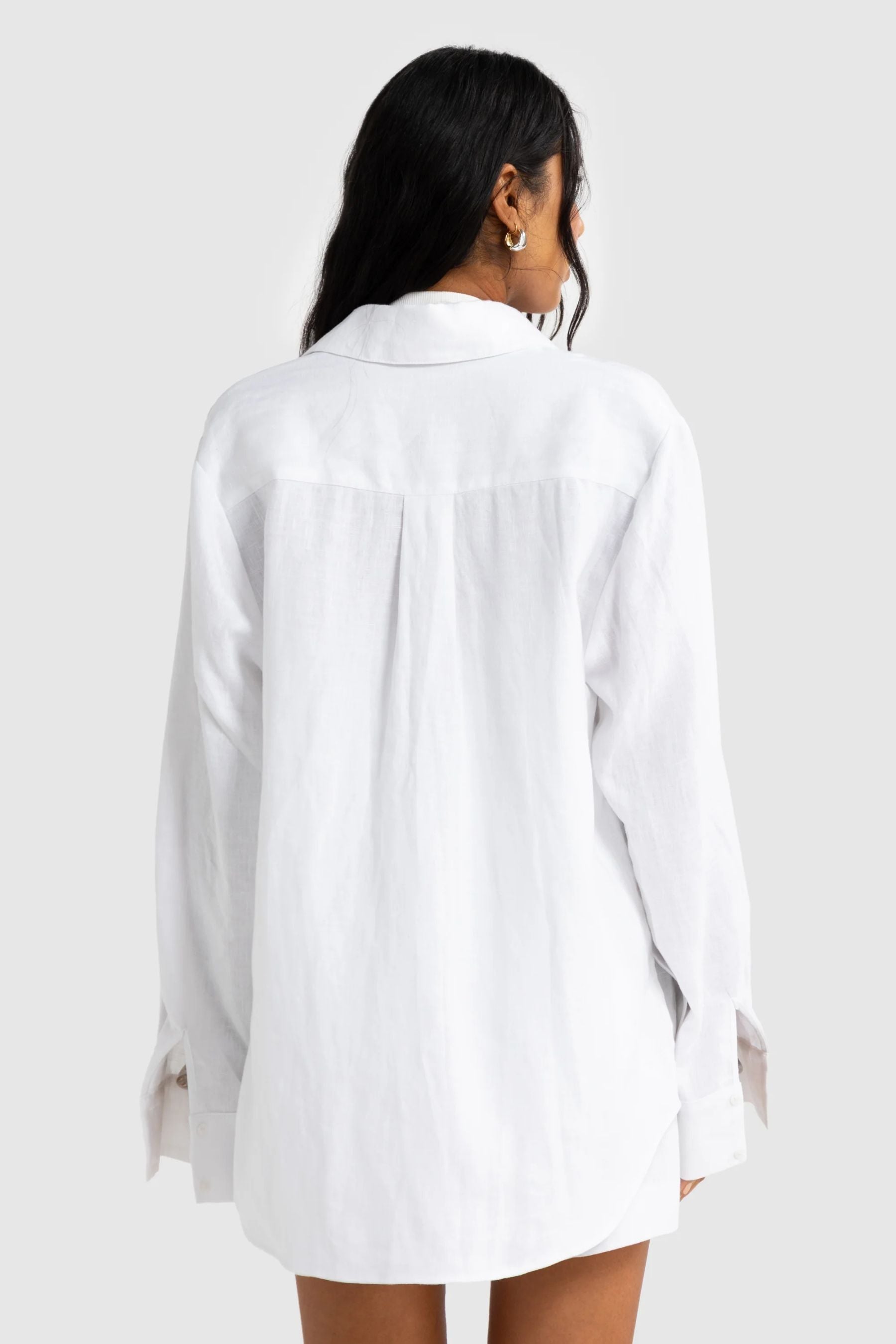 Luna Linen Shirt | White