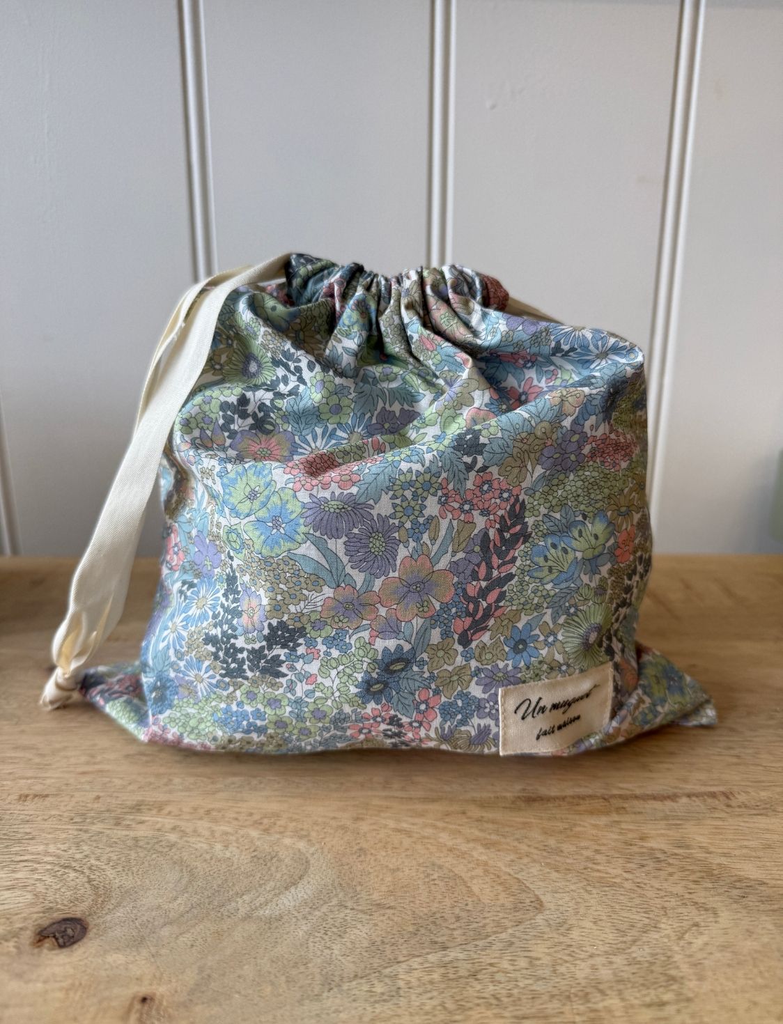 Lily Of The Valley Dilly Bag | Blue, Green, Mauve Floral