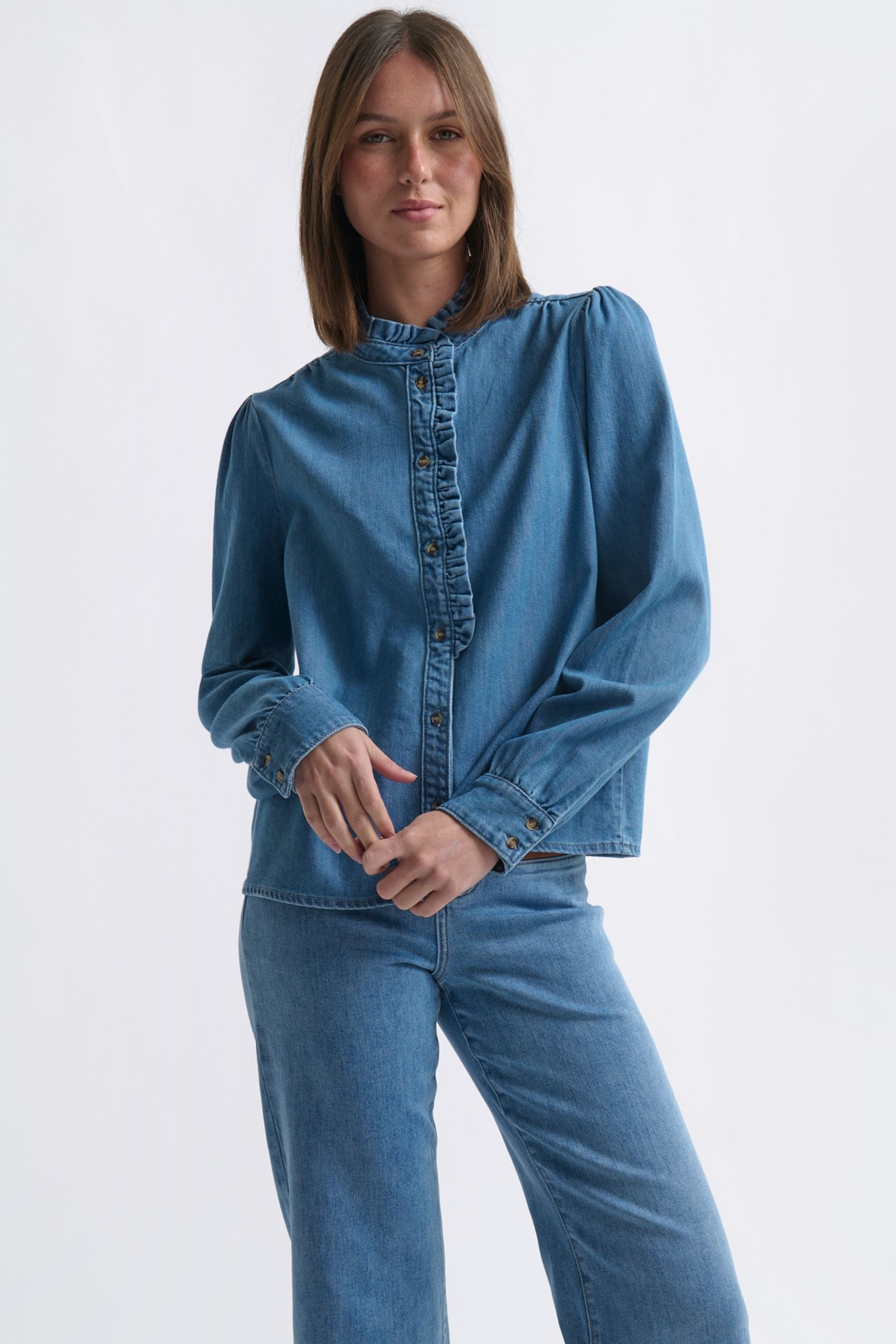 Yolanda Shirt | Hermosa Blue