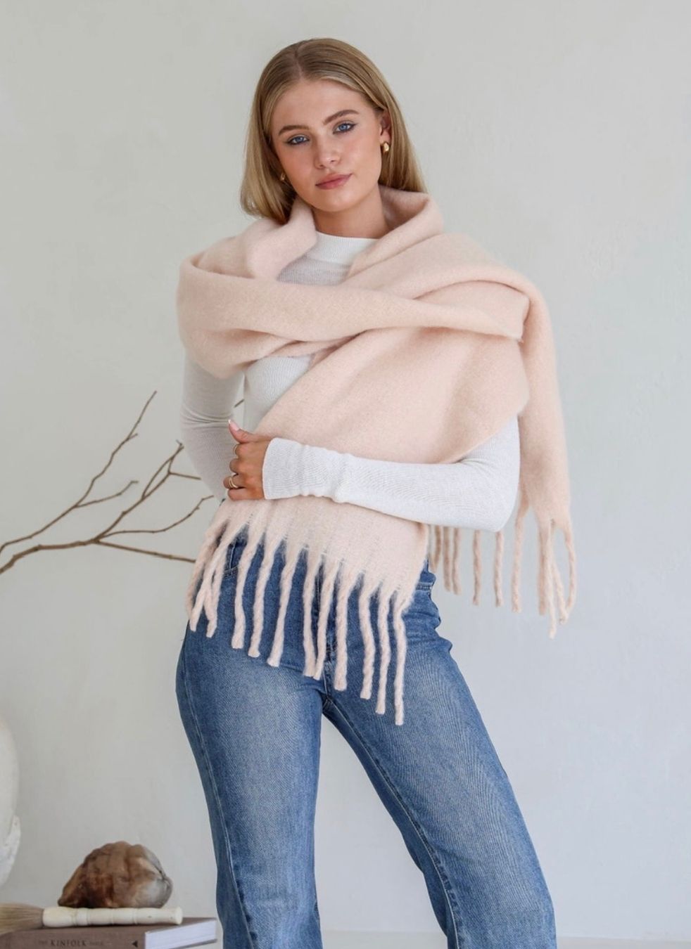 Plain Scarf | Blush