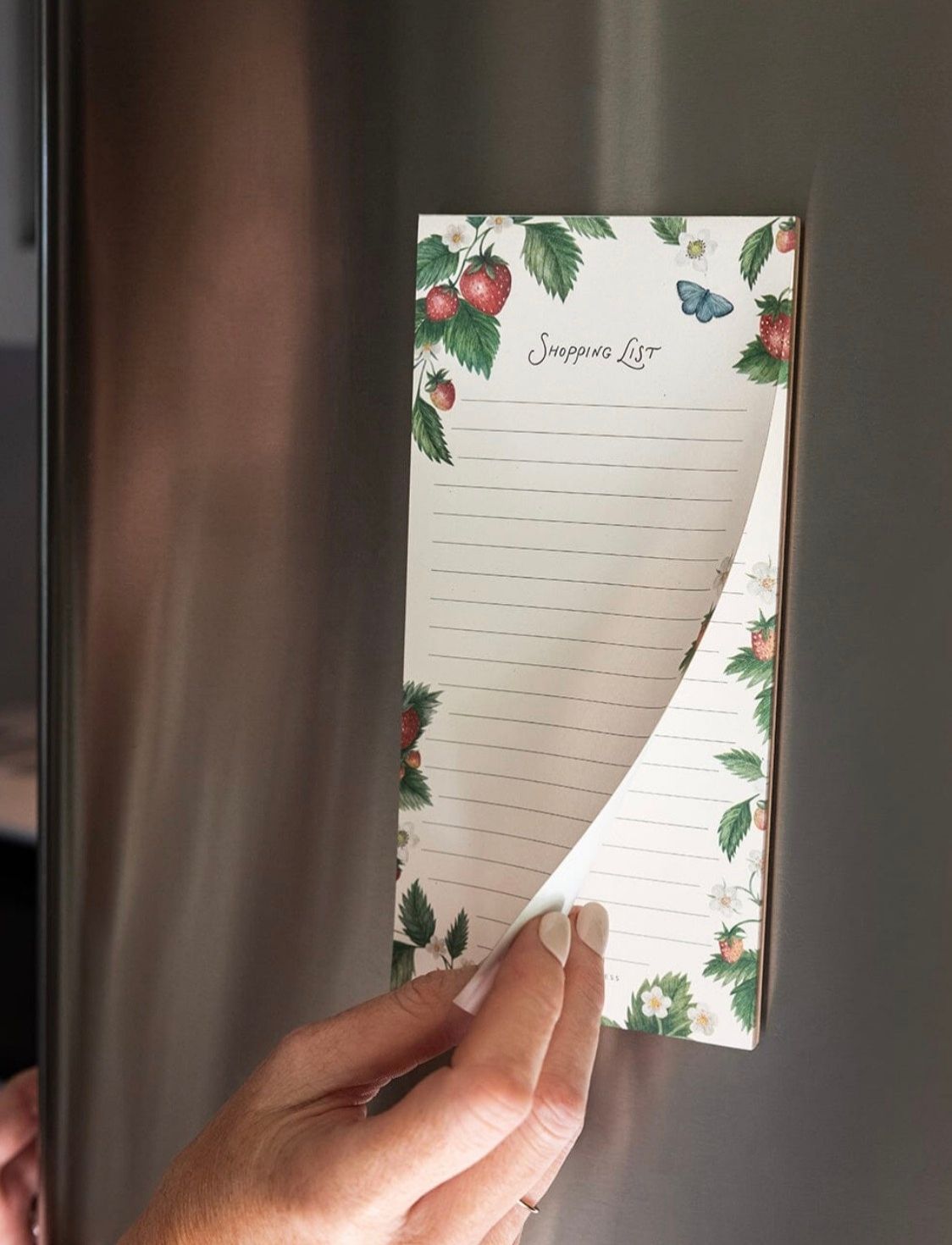 Shopping List DL Notepad| Strawberries