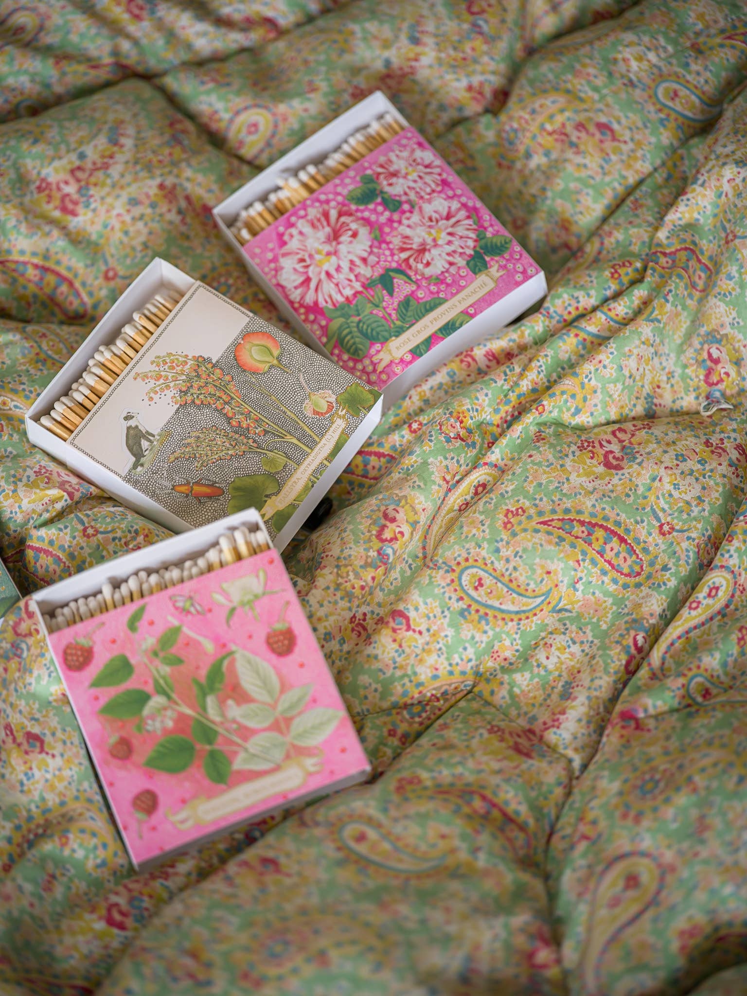 Rose Provin Petunia  |  Square - Safety Matches