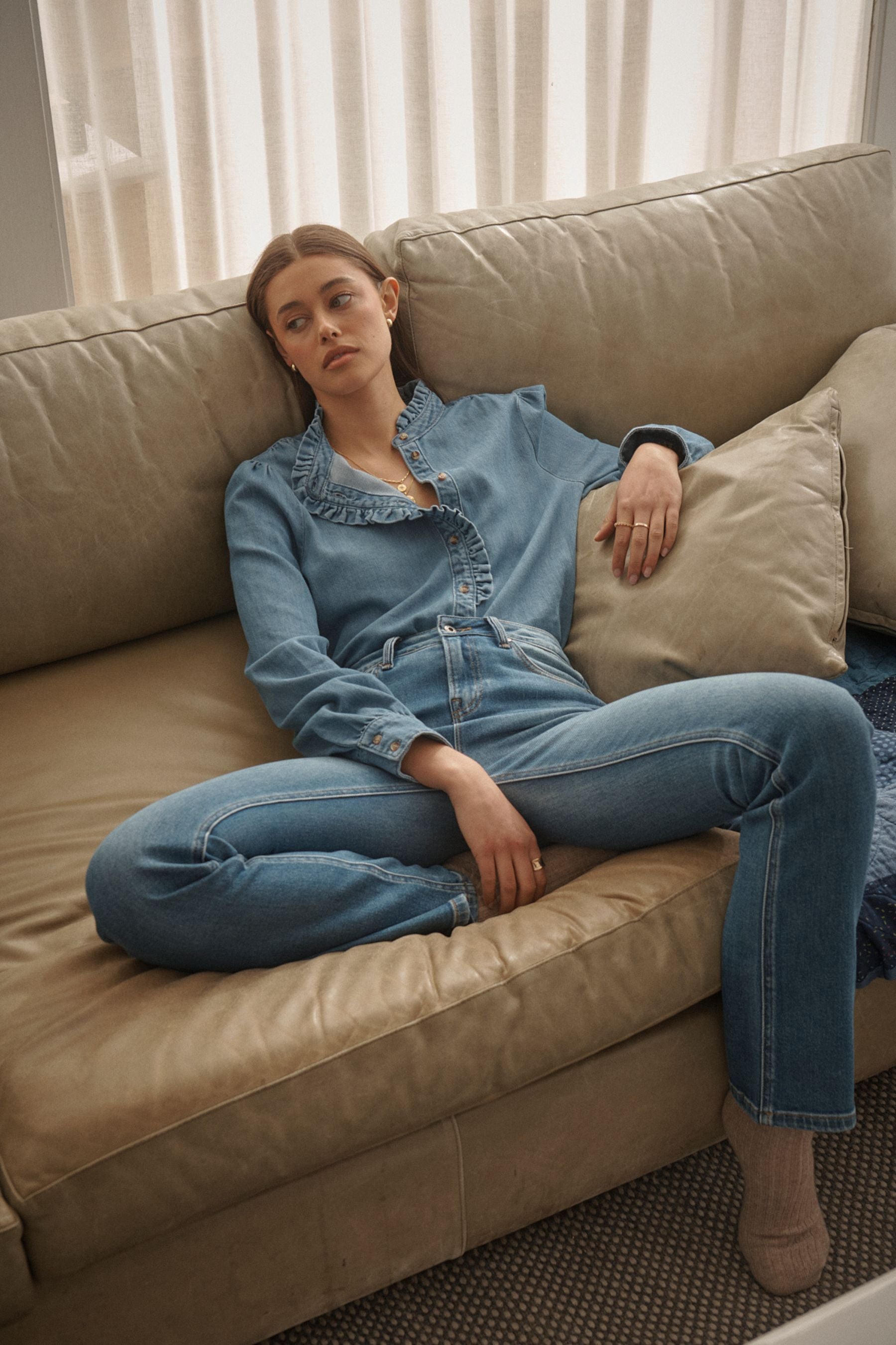 Yolanda Shirt | Hermosa Blue