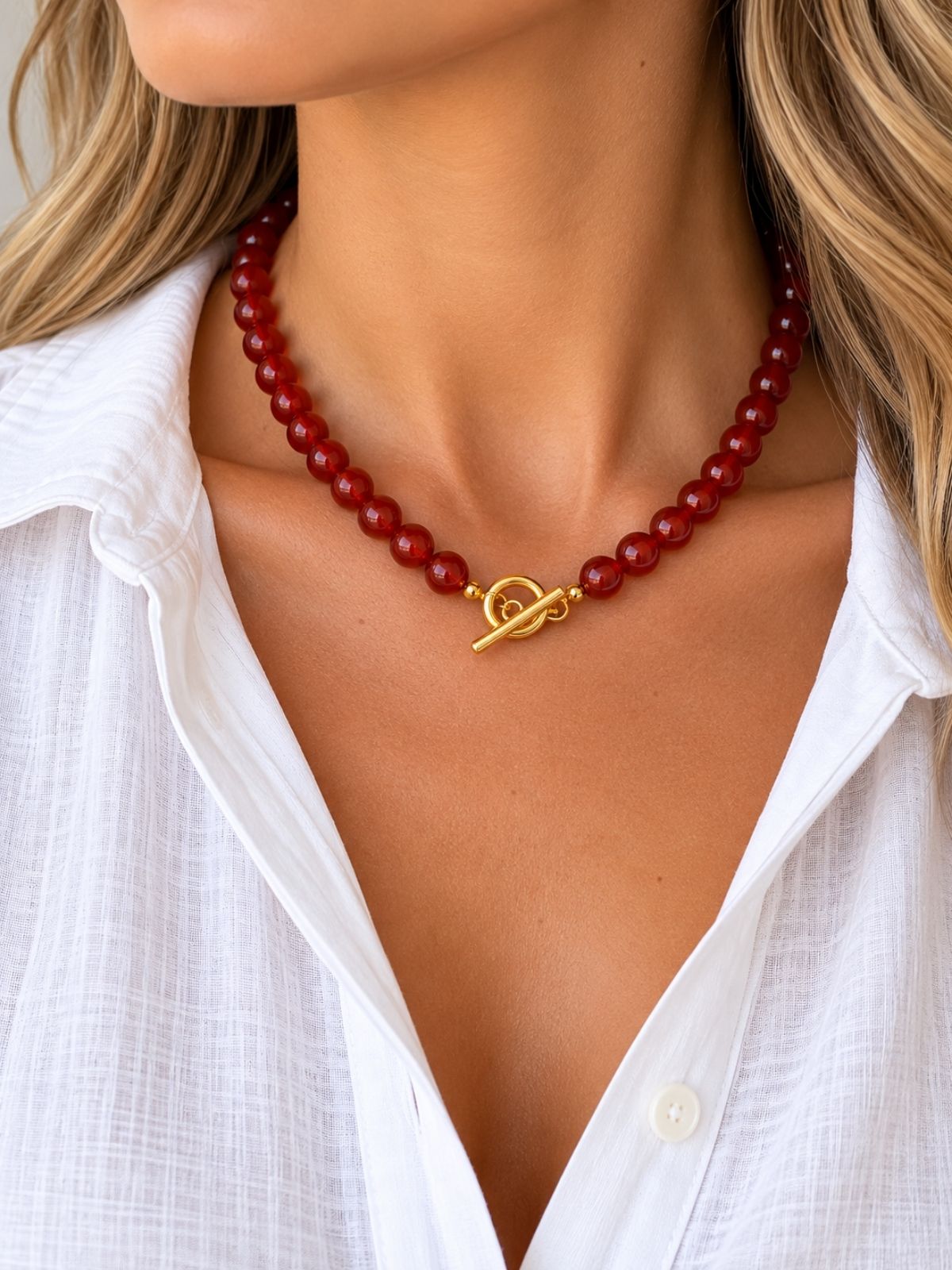 Red Stone Necklace