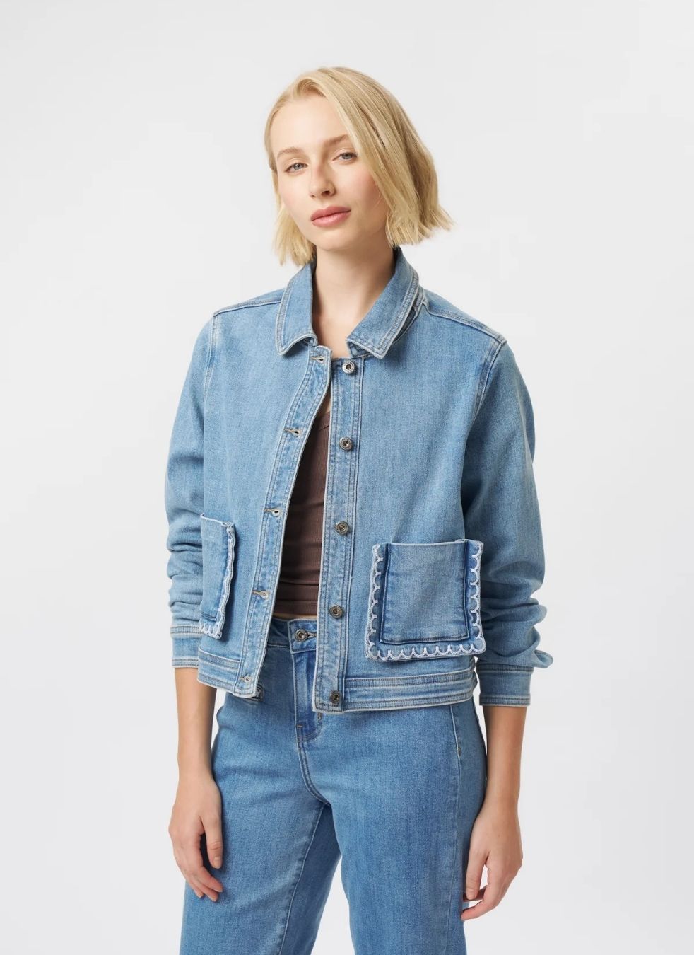 Mila Jacket | 70s Blue