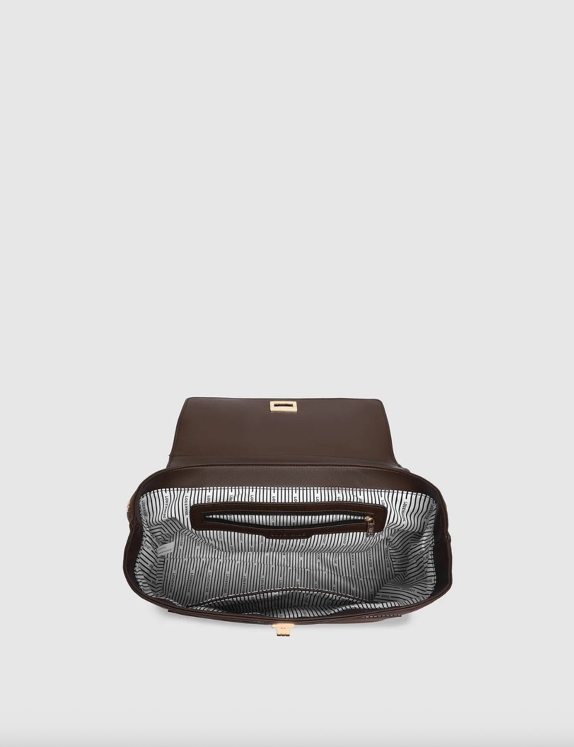 Arden Suedette Shoulder Bag | Chocolate