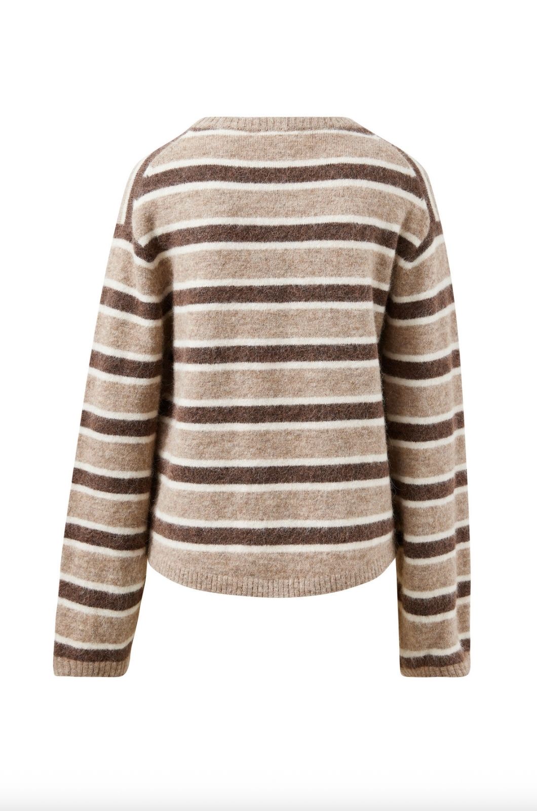 Bonny Lofty Knit | Oat Marle Stripe