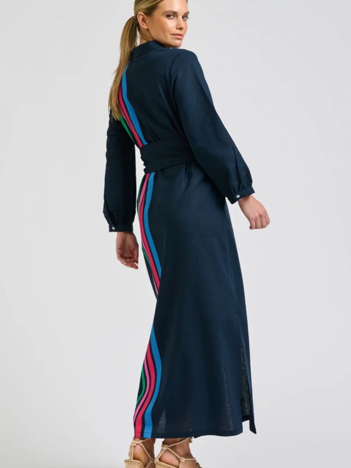 Anna Longline Dress | French Navy