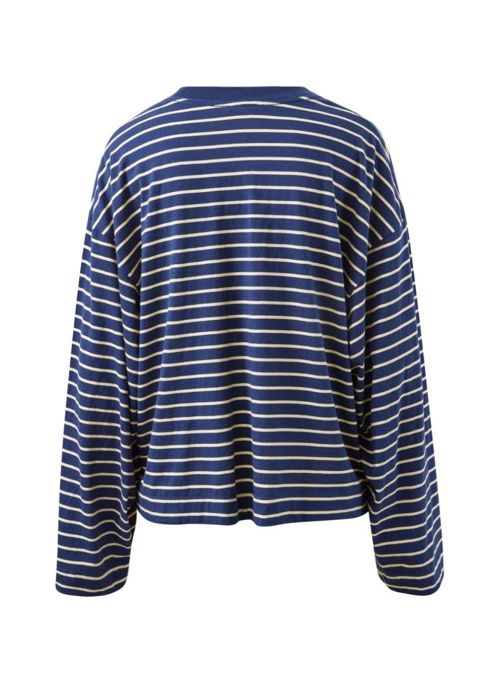 Beau Long Sleeve Slouchy Tee | Heritage Navy/ Marshmellow Stripe