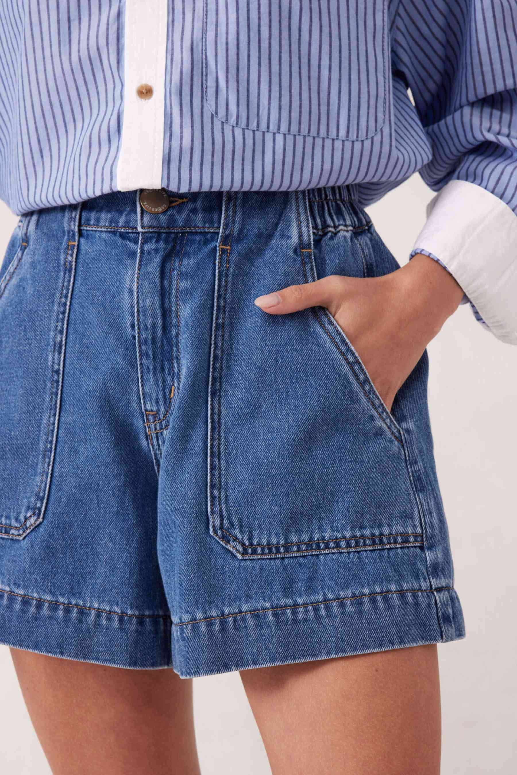 Weekender Short | Fresh Indigo