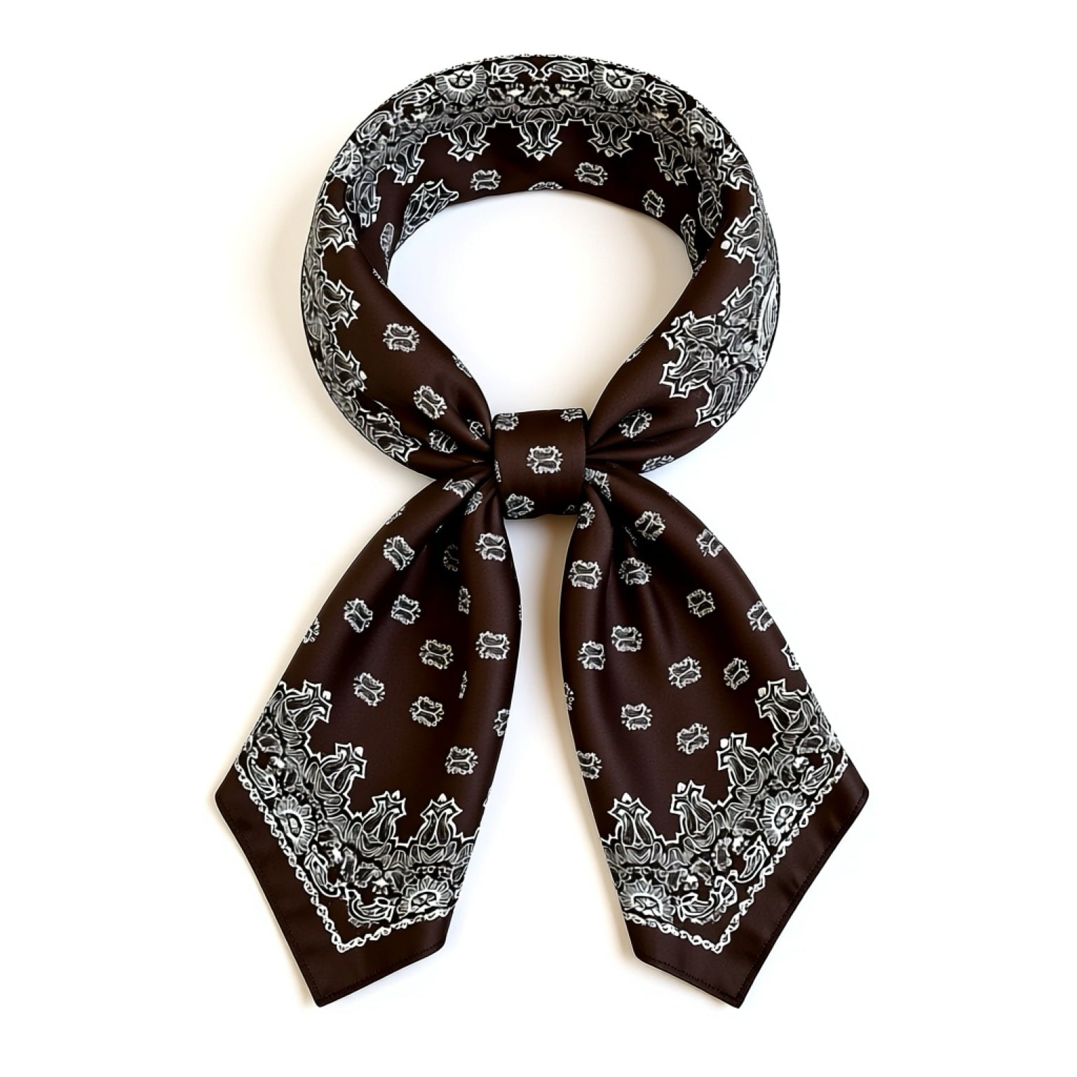 Scarf | Brown Cashew Print