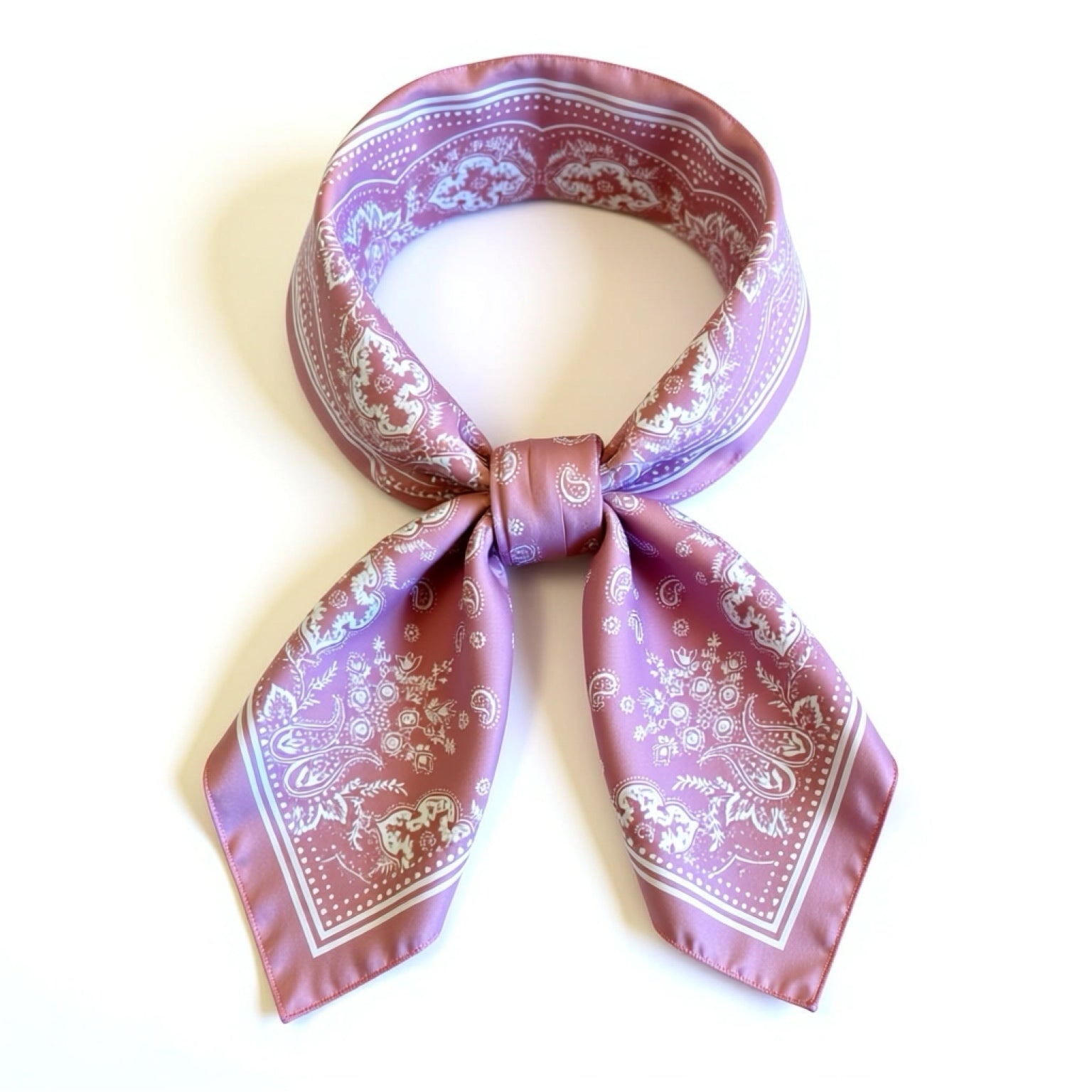 Scarf | Pastel Pink Bandana Print