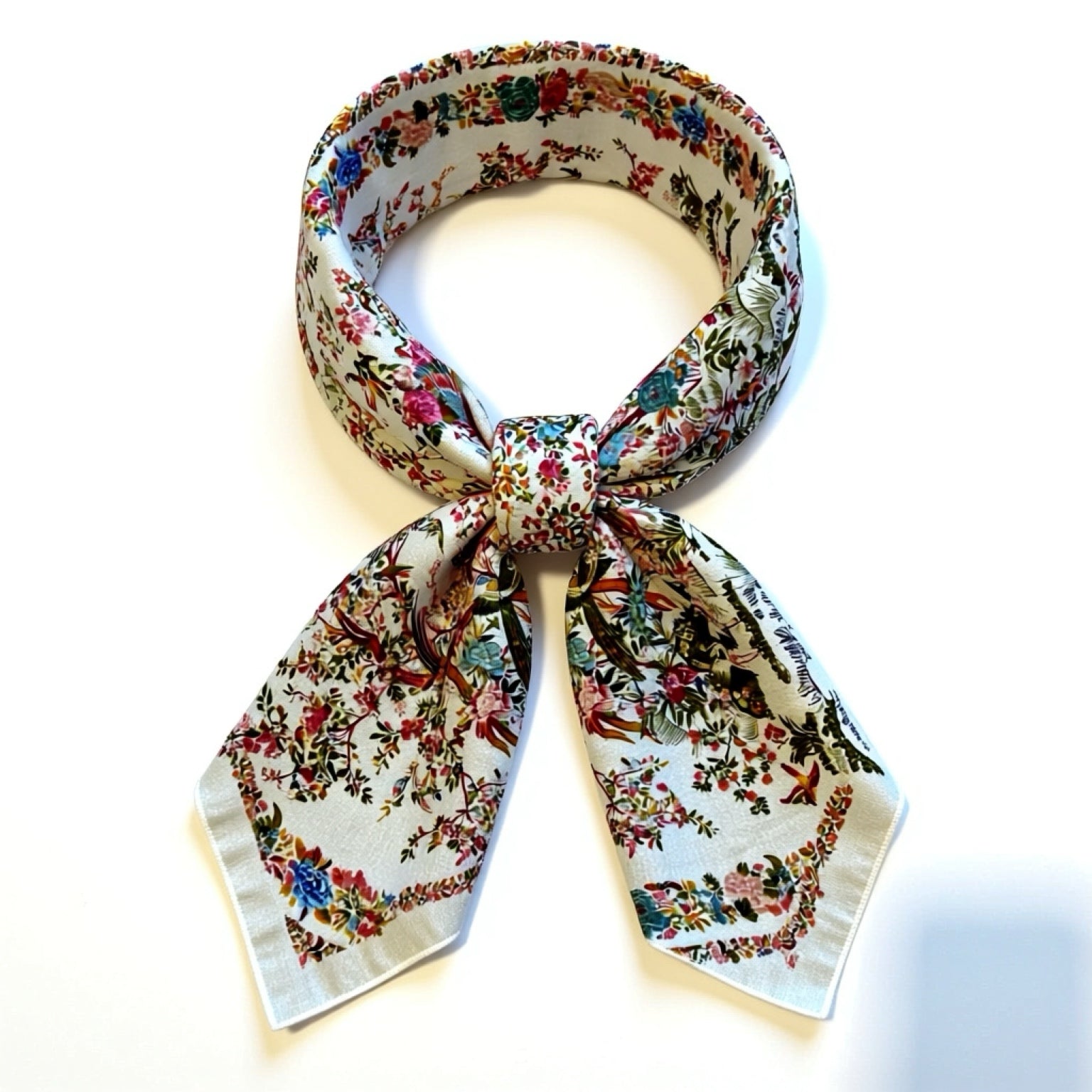 Scarf | Floral &amp; Bird Print