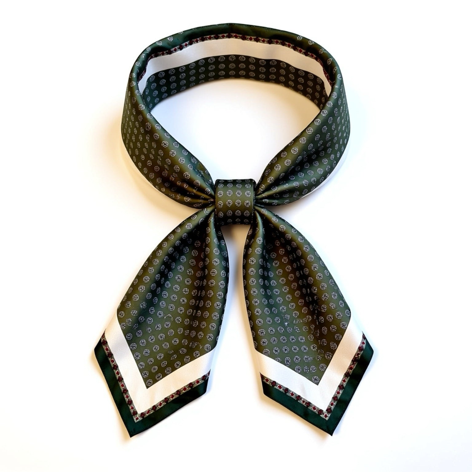 Scarf | Olive &amp; Wine Print