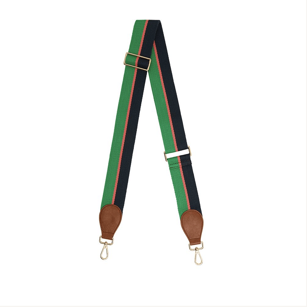 Elms + King  Accent Strap EK | Tan Pebble (Green Multi) available at Rose St Trading Co