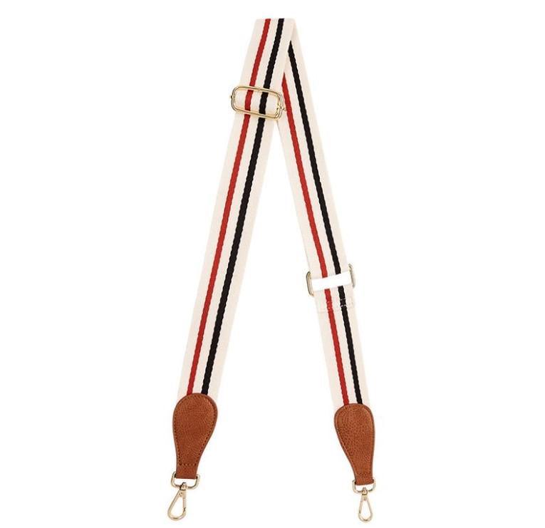 Elms + King  Accent Strap EK | Tan Pebble with Red Tri Colour available at Rose St Trading Co