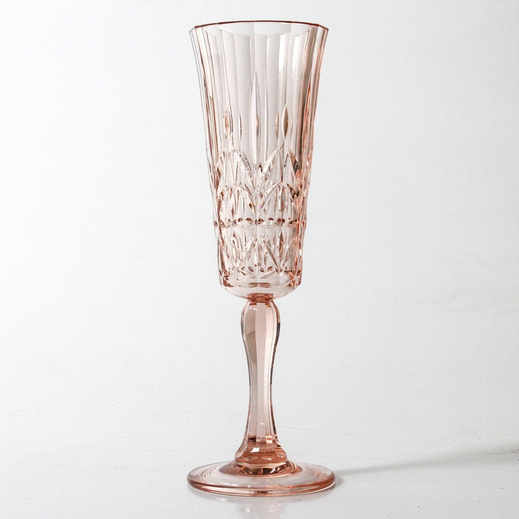 RSTC  Acrylic Champagne Flute | Pale Pink available at Rose St Trading Co