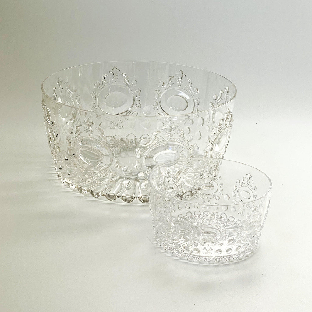 RSTC  Acrylic Snack Bowl Scollop | Clear available at Rose St Trading Co
