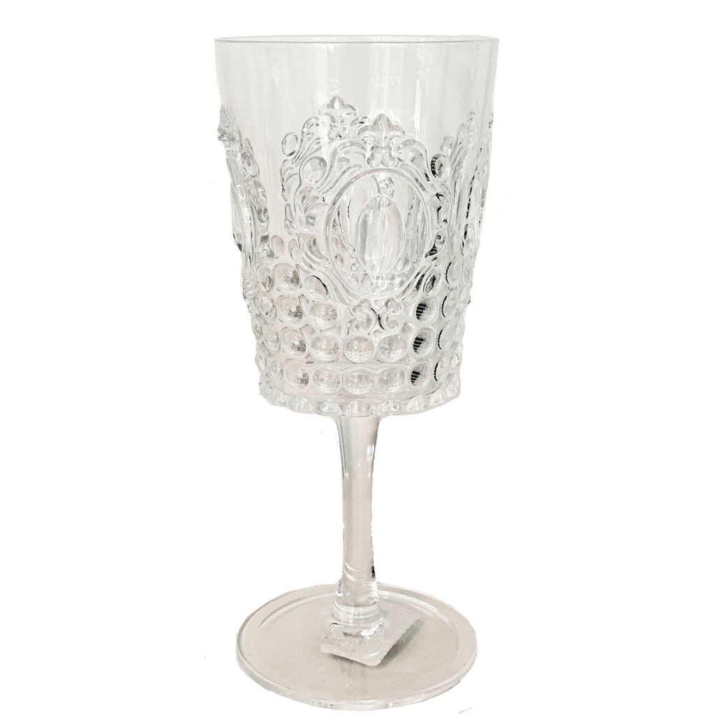 RSTC  Acrylic Wine Glass Gemstone | Clear available at Rose St Trading Co