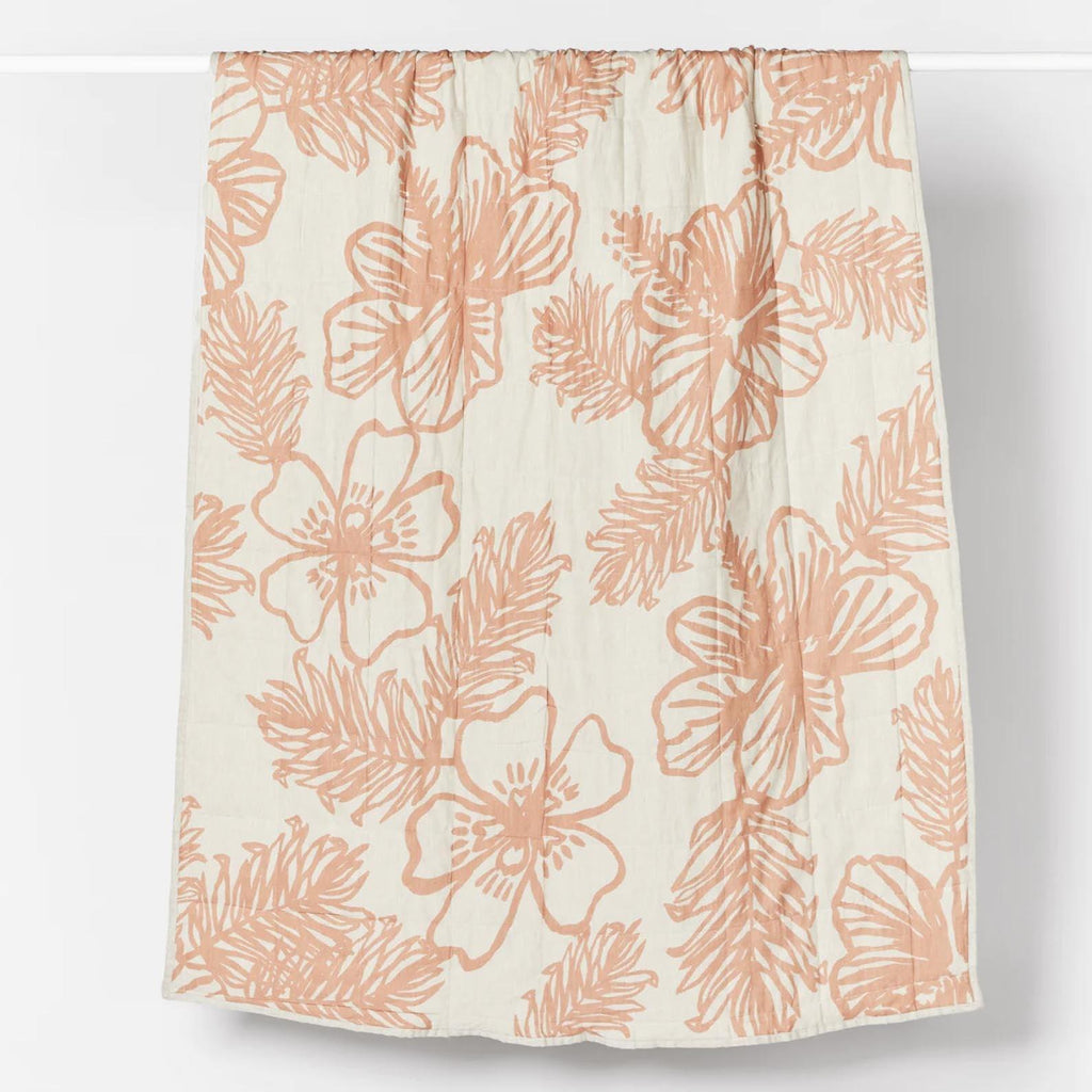 Aloha Pink Quilted Throw - Rose St Trading Co