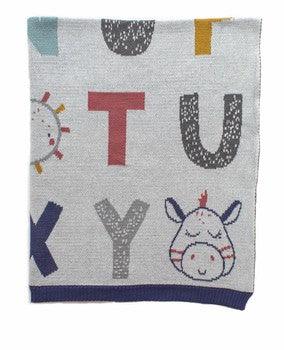 Indus  Alphabet Blanket available at Rose St Trading Co